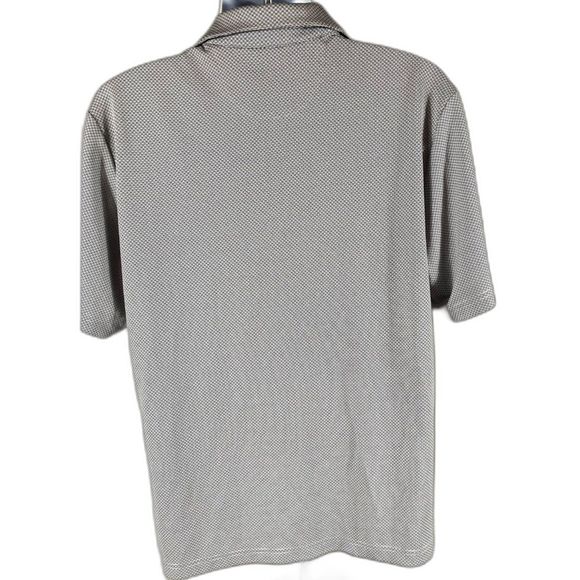 Roundtree & Yorke Performance Polo Shirt Mens L Gray Work Play Golf Short SLV - Picture 3 of 8